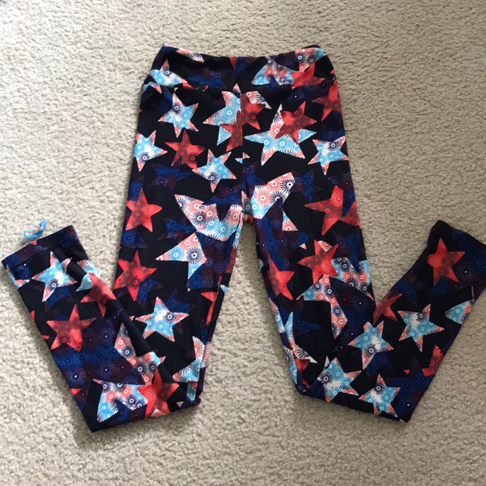 Lula roe leggings (4th of july)